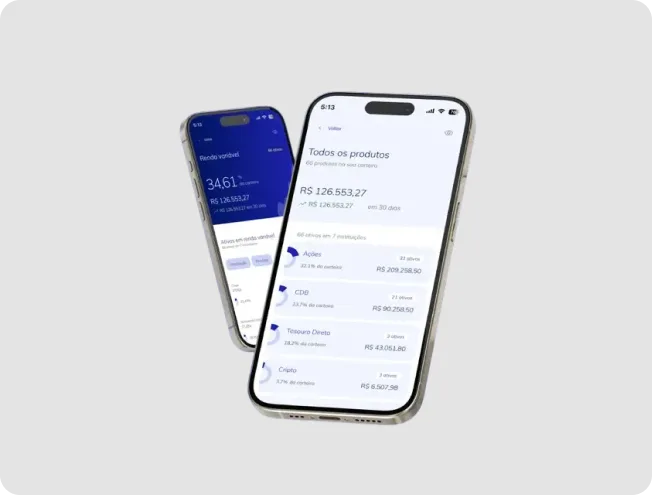 Pantallas de la app de B3: extracto y noticias personalizadas para el inversor